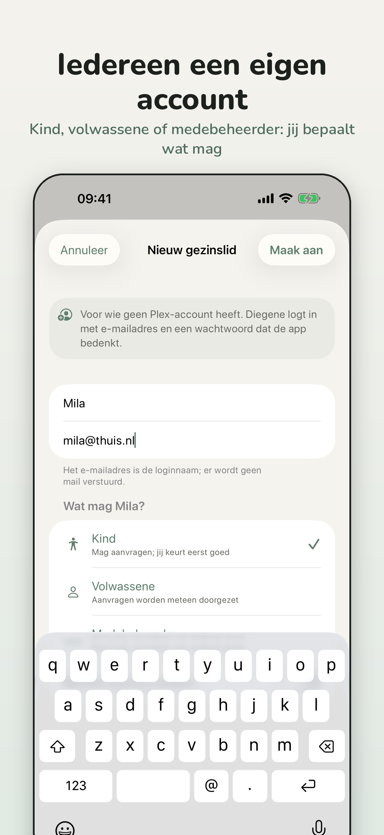 ArrHub — nieuw gezinslid uitnodigen