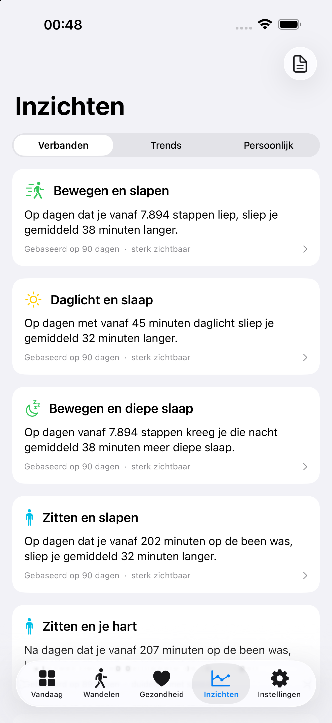 VitalTiles — verbanden uit je eigen metingen